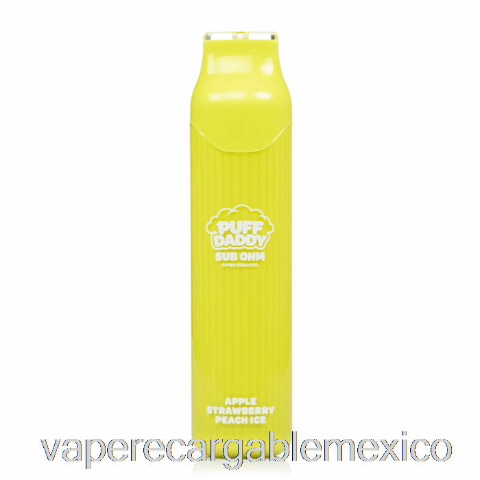 Vape Recargable Puff Daddy 6000 Desechable Manzana Fresa Melocotón Hielo
